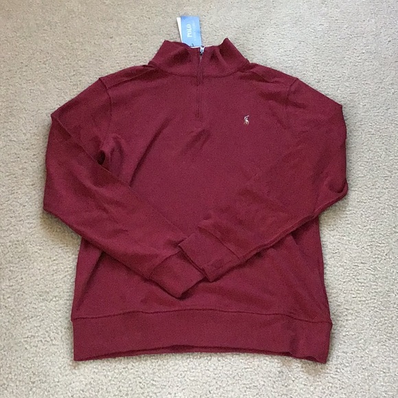 NWT Red Boys Ralph Lauren Zip-up - Picture 1 of 6